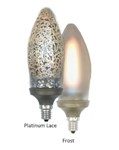 703001 Flame Simulation Bulbs Led Gold Flame Candelabra 120 Volt ,
